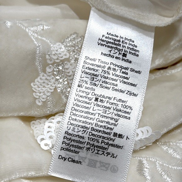 NWT J.Crew Collection Embroidered Velvet slip skirt sz 16 - Picture 9 of 10